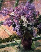Mary Cassatt, Lilacs in a Window